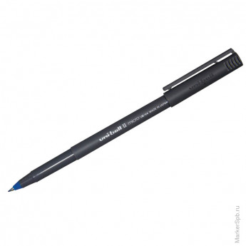 Ручка-роллер "Uni-Ball II Micro UB-104", синяя, 0,5мм, 12 шт/в уп