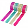 Набор клейких декоративных лент MESHU 'Glitter lines', 4шт