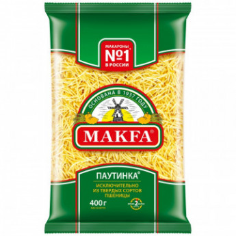Макароны Макфа Вермишель Паутинка группа А в/с, 400 г