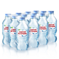 Вода питьевая негазированная Святой источник, 0,33л, пластиковая бутылка 12 шт/в уп