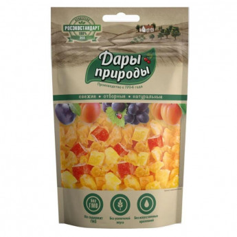 Ананас и папайя цукаты Дары природы,150г
