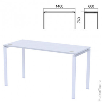 Столешница стола на металлокаркасе "Арго" (ш1400*г600*в760 мм), серый, АМ-003.60, ш/к58028