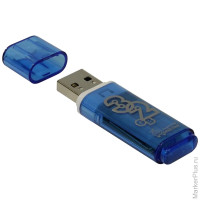 Память Smart Buy "Glossy" 32GB, USB2.0 Flash Drive, голубой