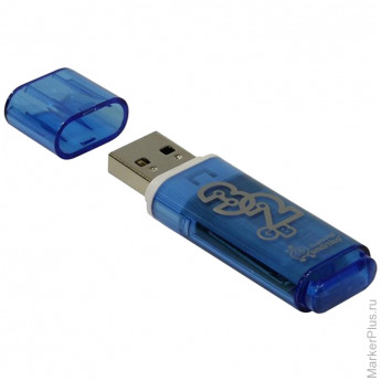 Память Smart Buy 'Glossy' 32GB, USB2.0 Flash Drive, голубой