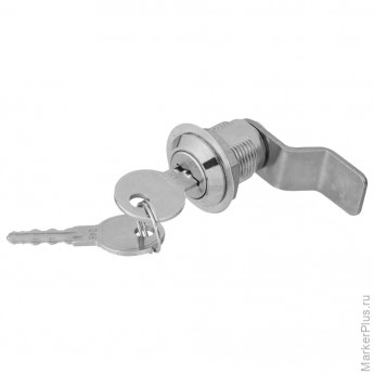 Замок почтовый EU, длина 20 мм, d - 18,5 мм, 90 градусов, изогнутый ригель, гайка, 718449